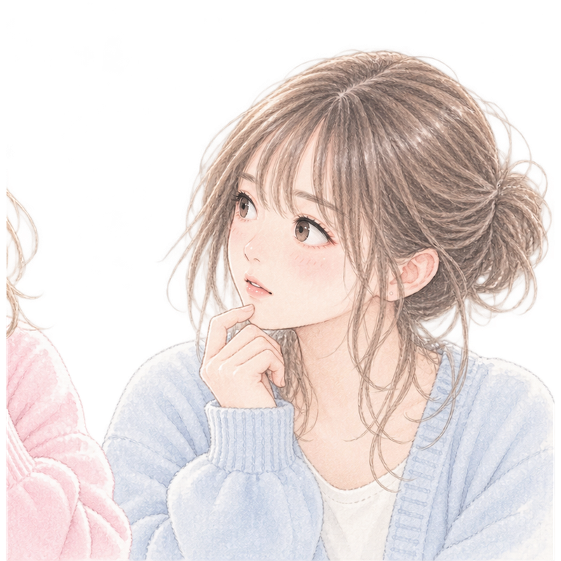 質問する女性